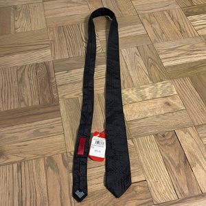 Hugo boss glitter black tie NWT skinny tie
